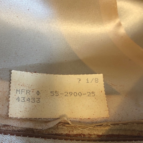 Resistol Stagecoach Cowboy Hat Brown Corduroy Concho Accents Size 7 1/8 Vintage - Picture 7 of 8